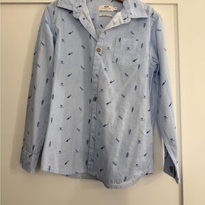 Cyrillus Light Blue Patterned kid’s Shirt